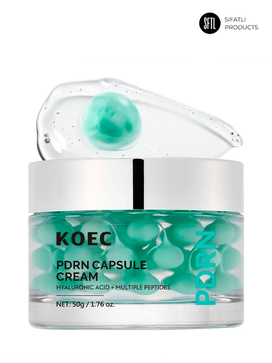 KOEC PDRN — kompleks parvarish: serum, essensiya va kapsulali krem PDRN parvarishi