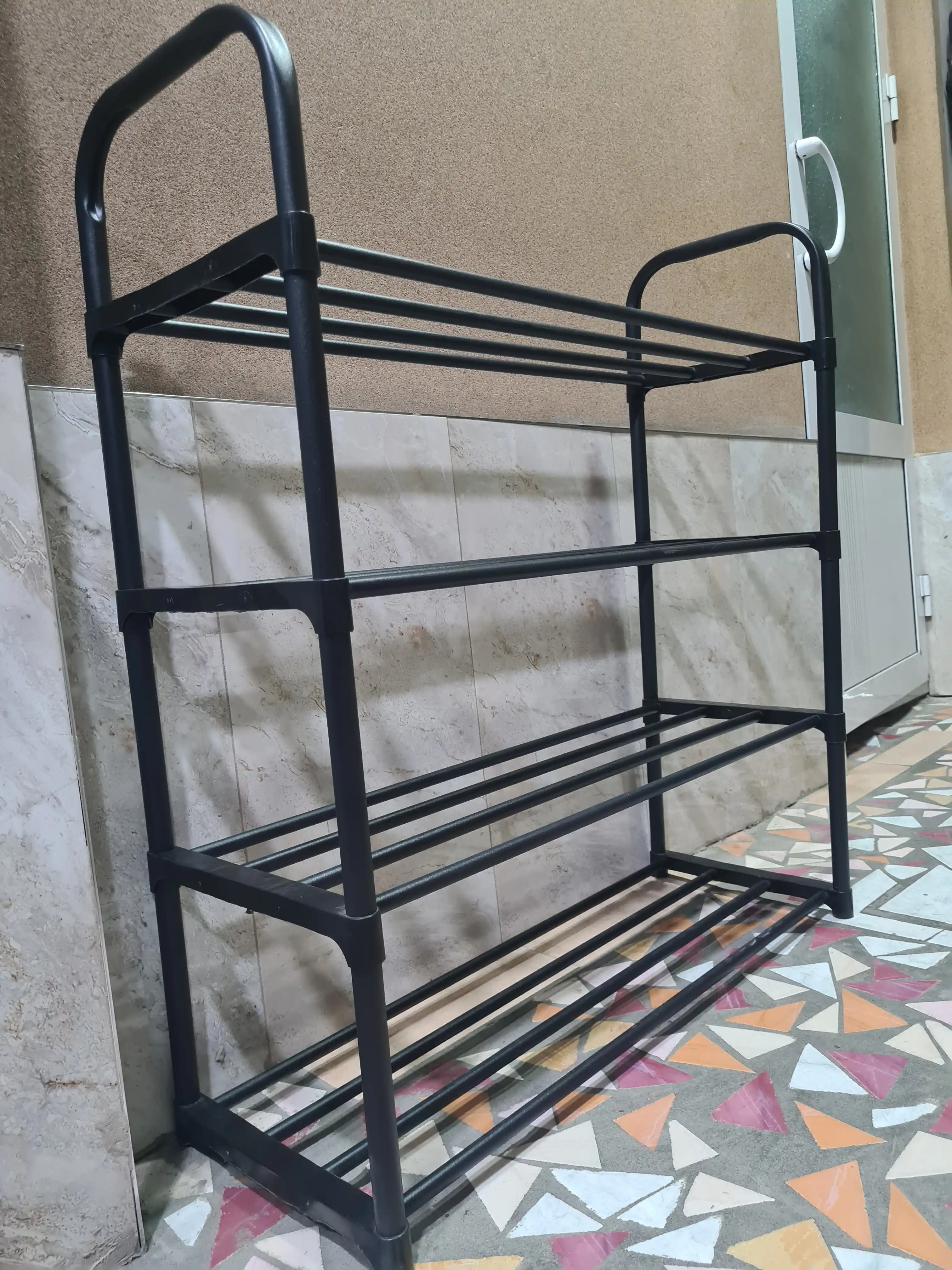 Полка для обуви, 3, 4, 5 ярусов, Quadro 26 x 75 x 71, из стали