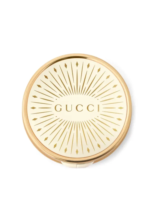 Gucci Glow Blush румяна в компактном футляре с золотистой крышкой
