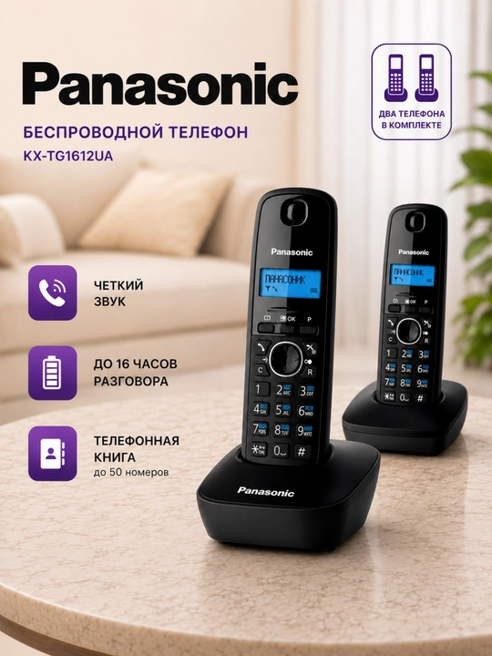 Проводной радиотелефон для дома Panasonic KX-TG6815 - 