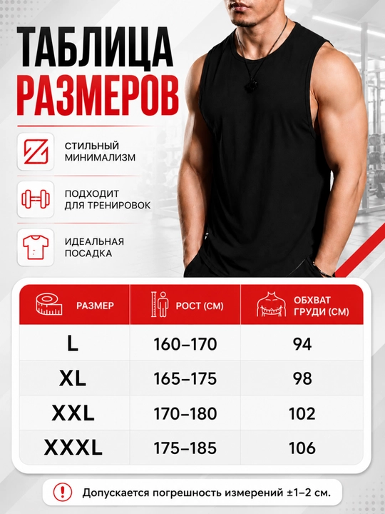 Спортивная майка для фитнеса