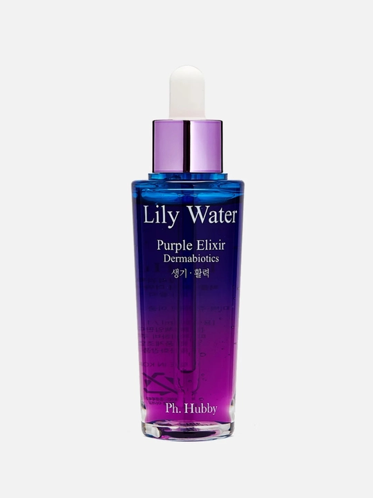 Suv nilufari va probiotik yuz serumi Ph.Hubby, Lily Water Purple Elixir Dermabiotics 35 ml