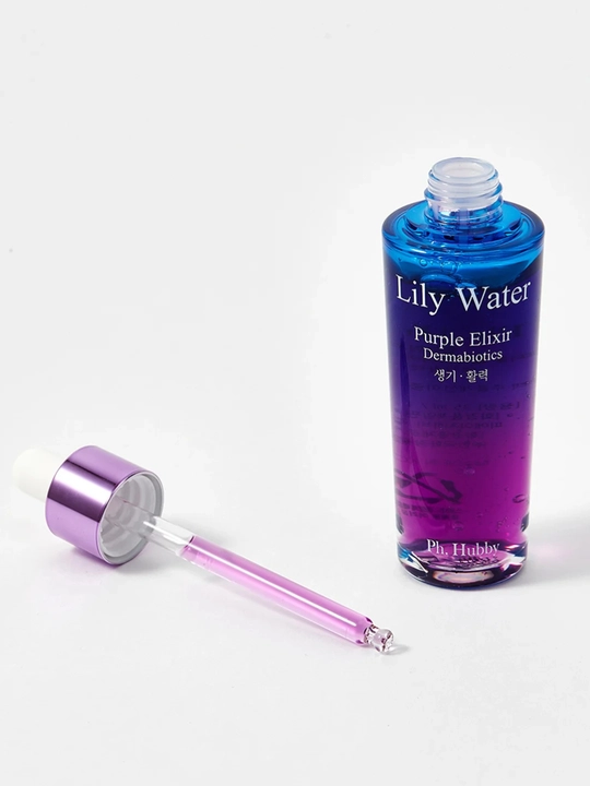Suv nilufari va probiotik yuz serumi Ph.Hubby, Lily Water Purple Elixir Dermabiotics 35 ml