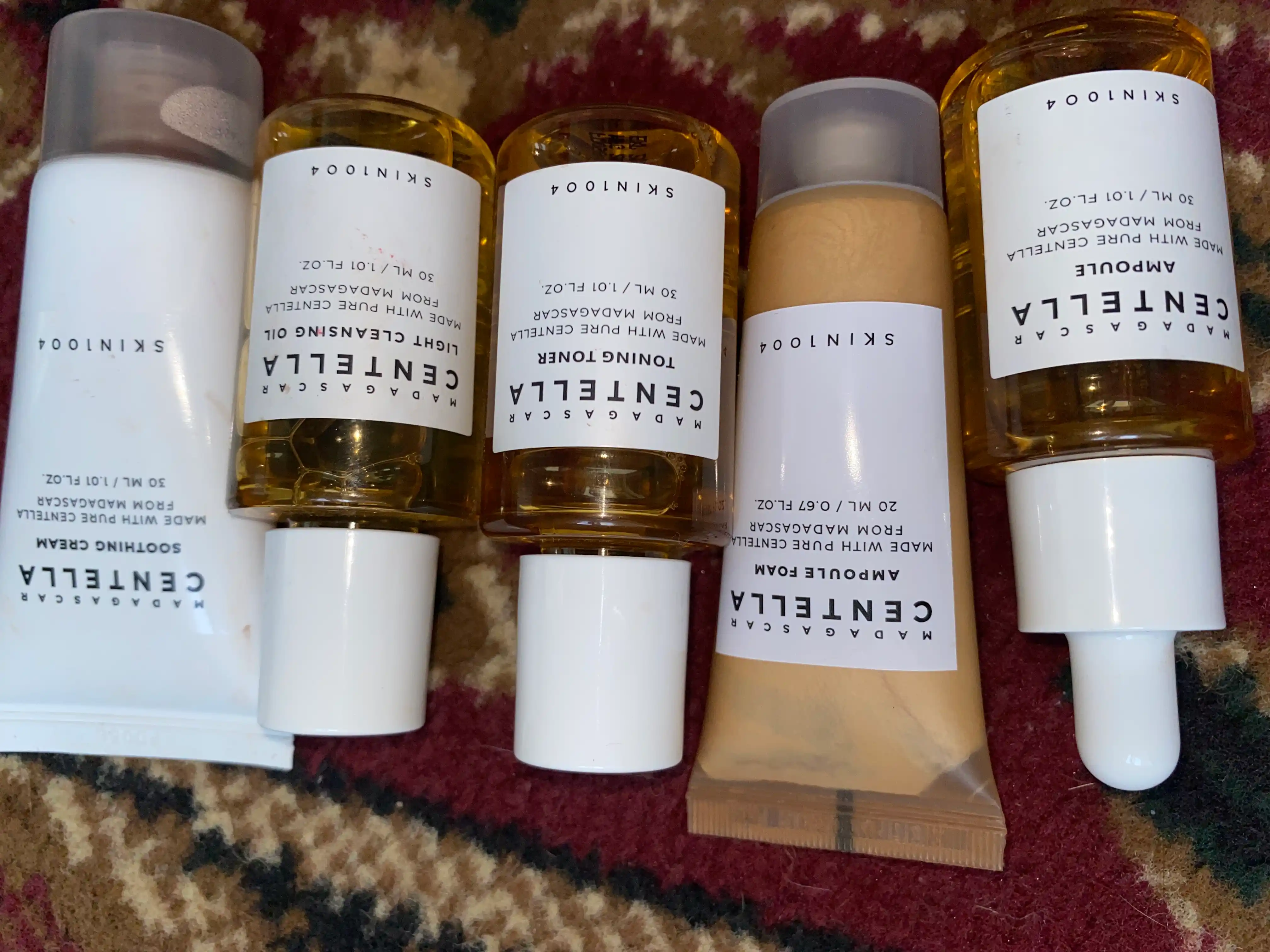Sentella yuz parvarishi to‘plami Centella SKIN1004 Madagaskar sentellasi bilan, 5x1