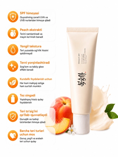 Quyoshdan himoya qiluvchi krem SPF - 