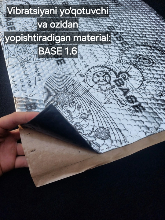 Shumoff Base 1.6/2/3 mm vibro va shovqin izolyatsiyasi, avtomobil uchun, shovqin yutuvchi