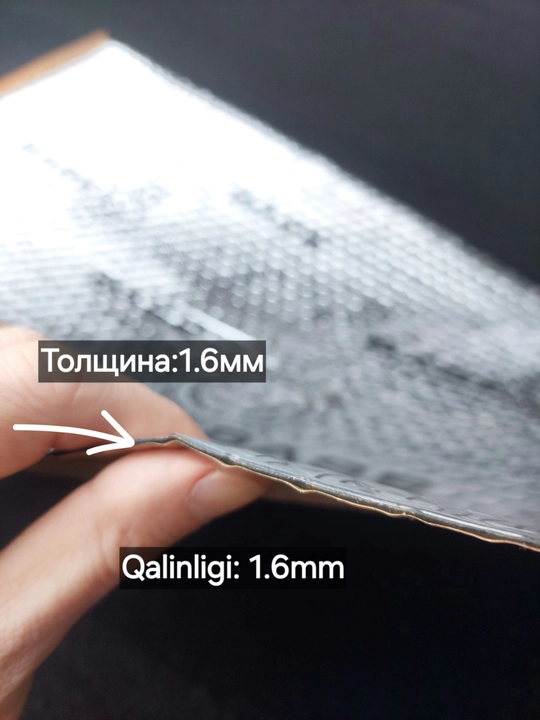 Shumoff Base 1.6/2/3 mm vibro va shovqin izolyatsiyasi, avtomobil uchun, shovqin yutuvchi