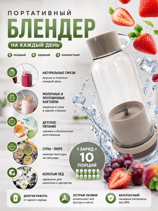 USB orqali quvvatlanadigan ixcham blender - 