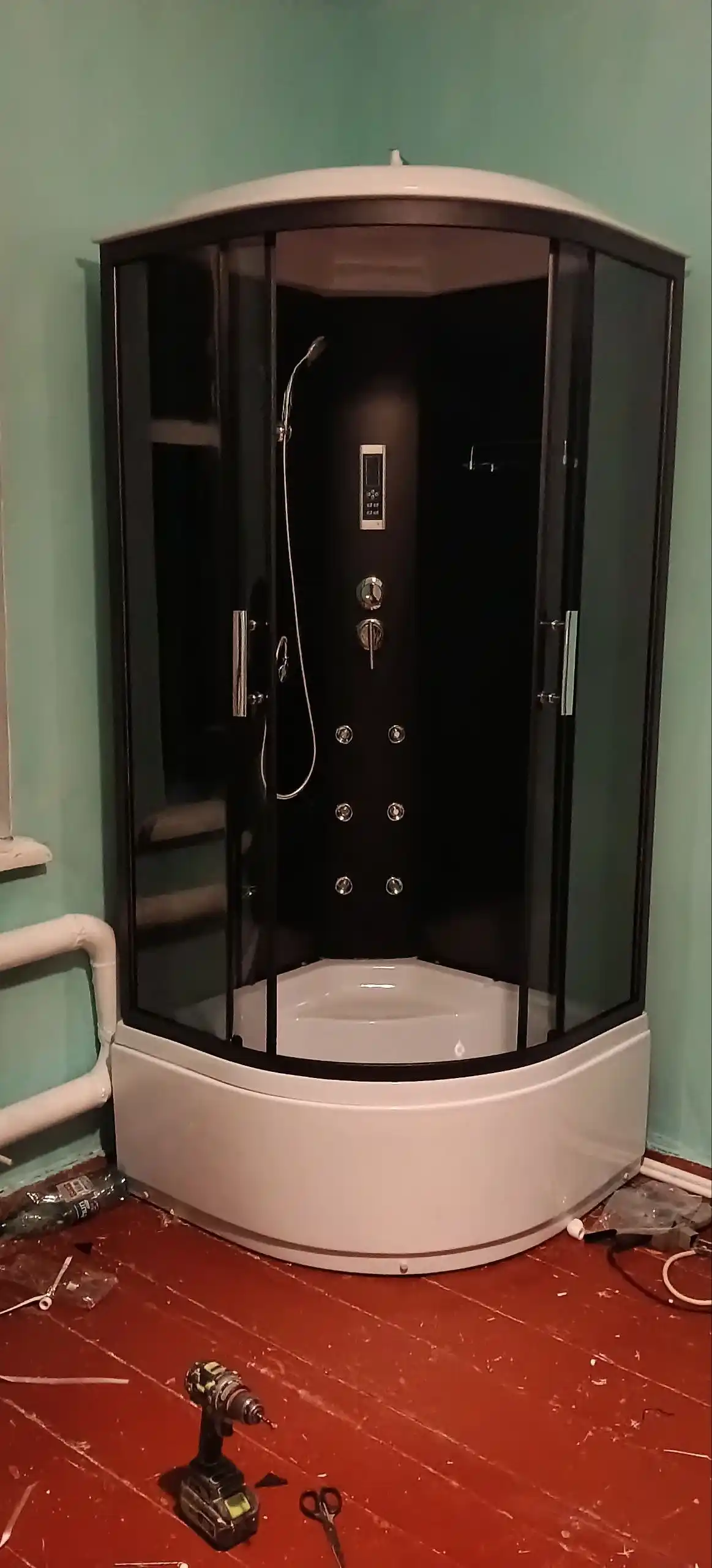 Душевая кабина AQUABAR TM-998, размеры 90×90×215 и 100×100×215