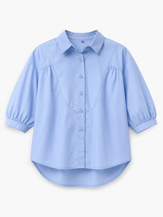 Erkin ayollar ko‘ylagi, yeng 3/4, katta o‘lchamlar XL–5XL — ELLY FASHION
