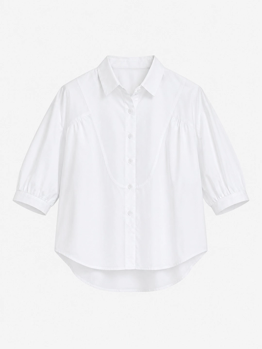 Erkin ayollar ko‘ylagi, yeng 3/4, katta o‘lchamlar XL–5XL — ELLY FASHION