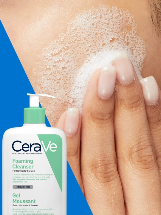 CERAVE Гель очищающий для нормальной и жирной кожи лица и тела 473 мл