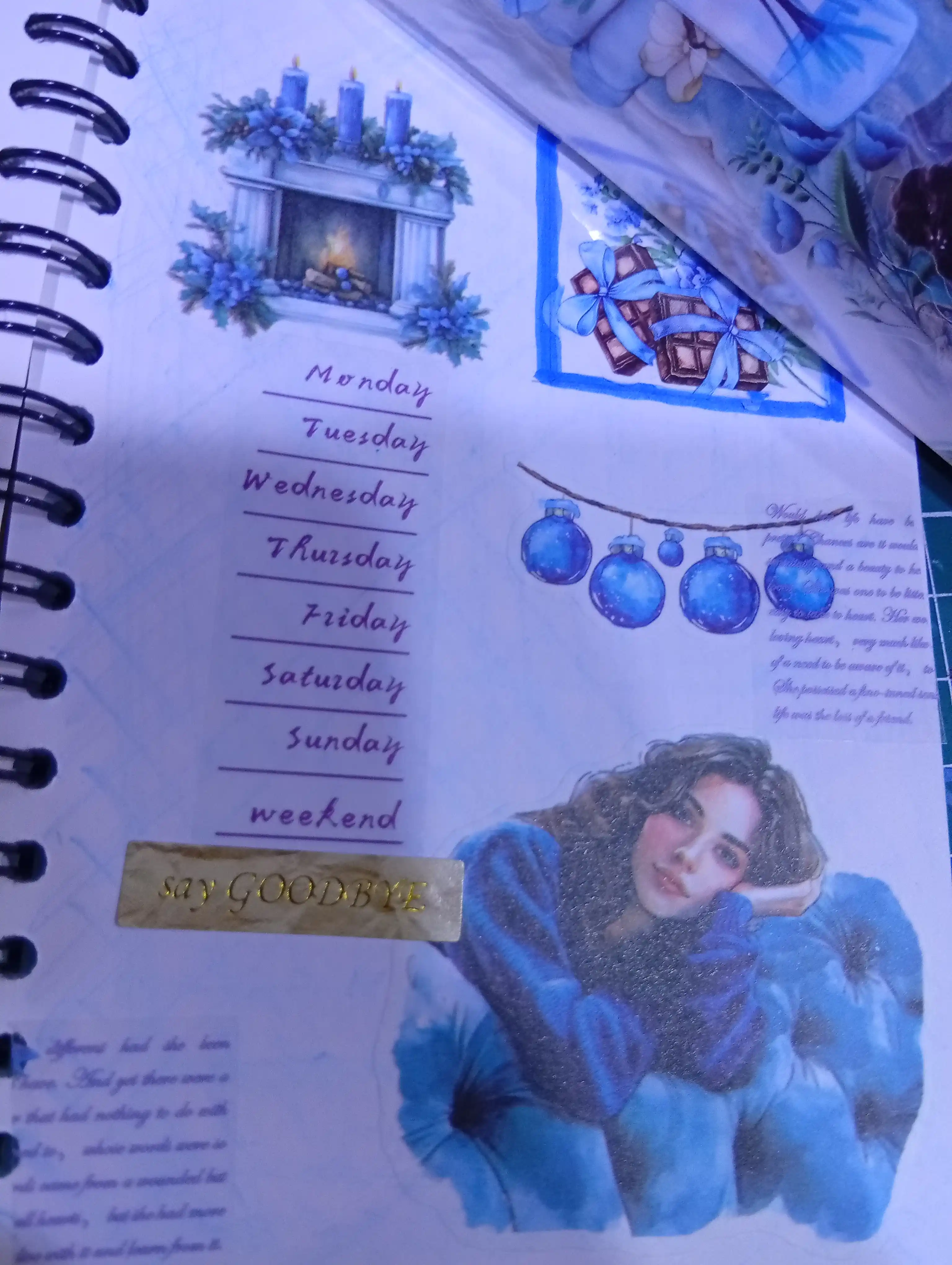 Star Flower dekorativ stikerlar to‘plami, 20 varaq, jurnal va planer uchun