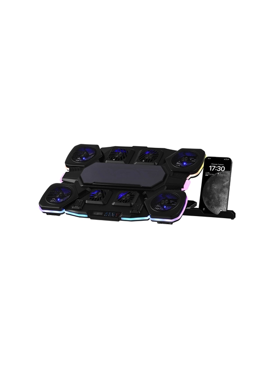 2E GAMING sovutgichli noutbuk tagligi, 14"-17.3," LED yoritgich, kuchli
