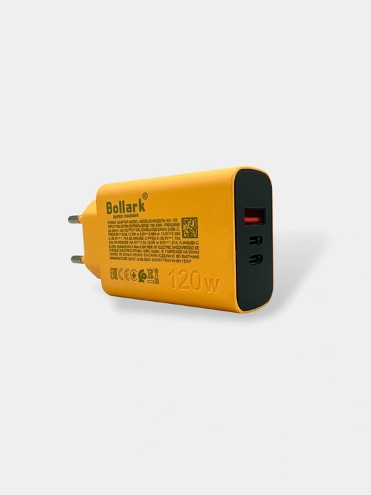 120W быстрое зарядное устройство с 4 портами, PD, QC3.0 и технологией GaN