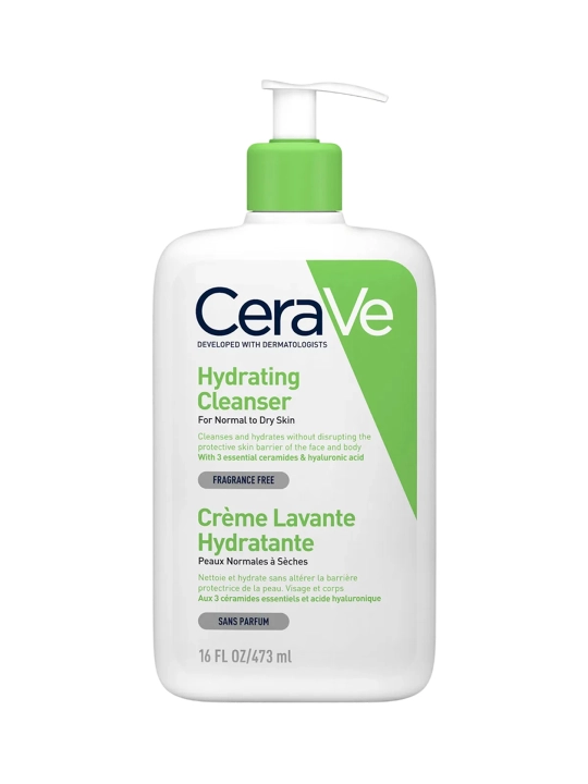CERAVE Крем-гель увлажняющий очищающий для нормальной и сухой кожи лица 473 мл