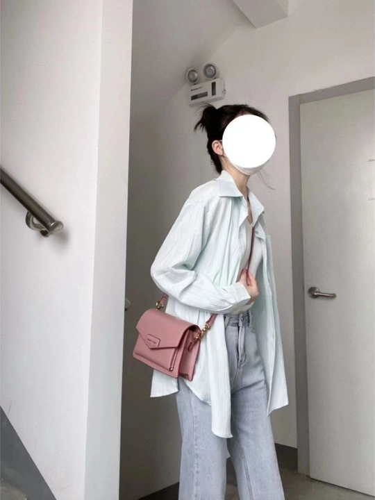 Женская рубашка oversize, c длинным рукавом, свободный крой, летняя рубашка