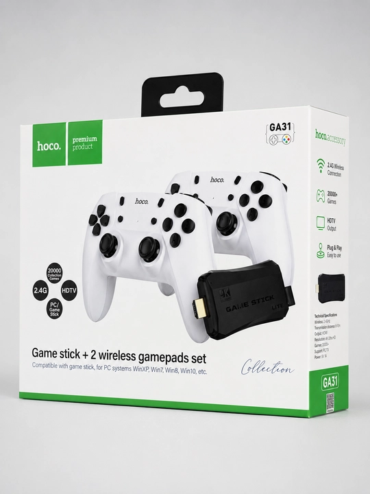 4K Game Stick 2 ta Simsiz Joystick 20000+ O'yin HDMI TV Game Console