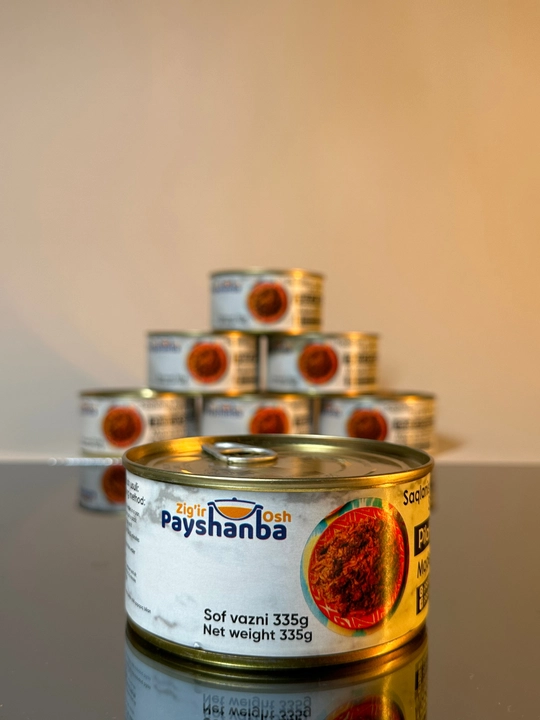 Плов на льняном масле "Payshanba", консервированный, 335 г