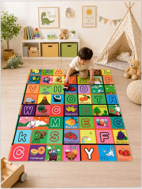 Складной игровой коврик для детей, 120×120 см