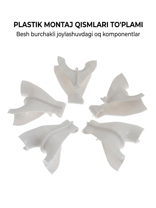 Radial krichka, bodring poyalari uchun shpalera ushlagichi, 10 dona
