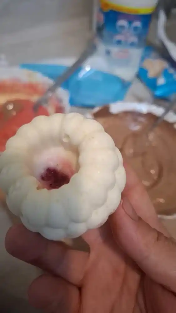 Mussli pirojniylar va korpusli shirinliklar tayyorlash uchun silikon qolip, Malina, Qulupnay