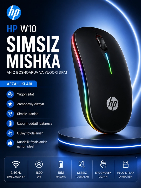 Проводная USB мышь для офиса и игр 1200–4800 DPI высокая точность - 