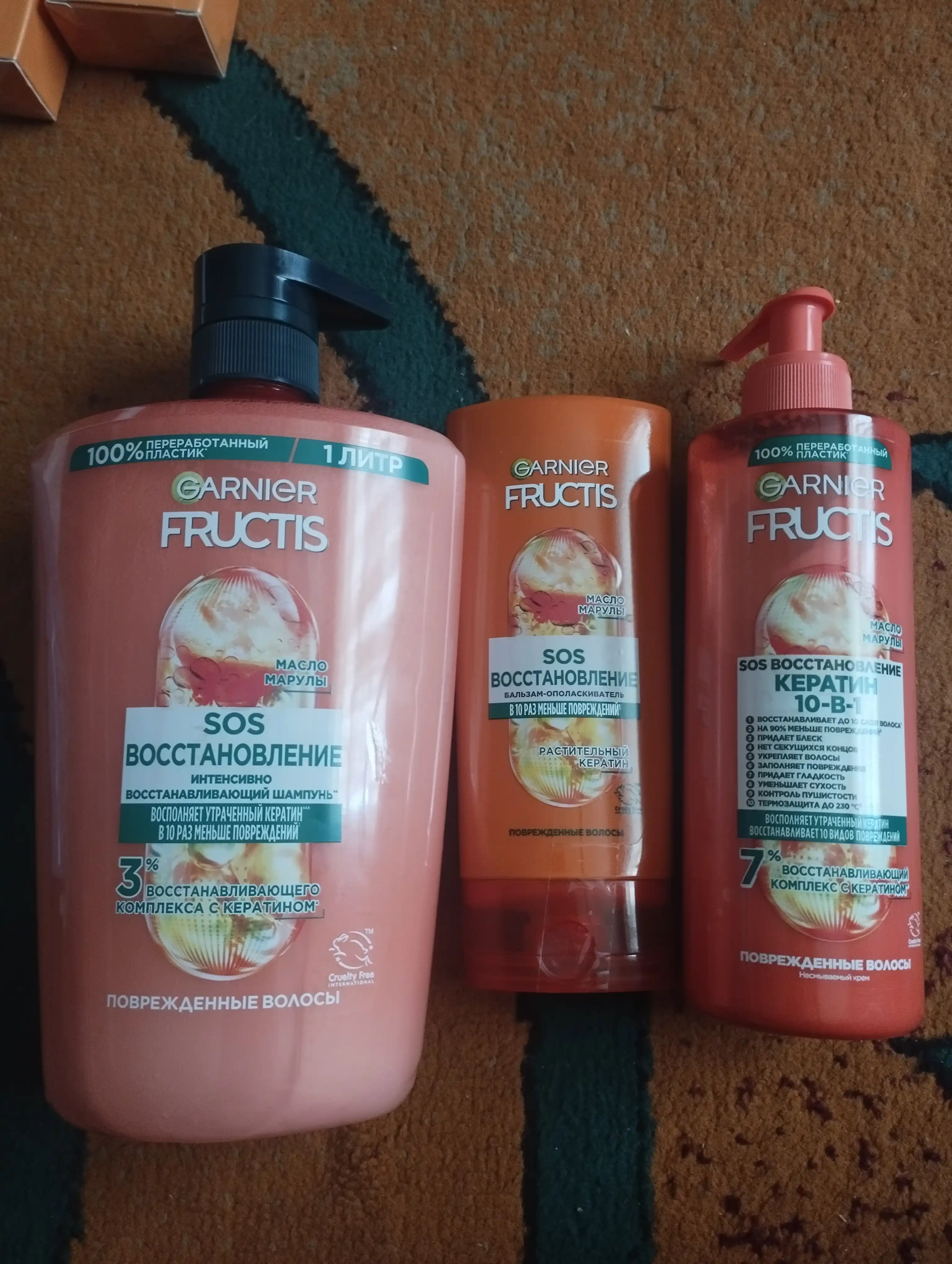 Sochlar uchun balzam Fructis Sos-tiklash, 200 ml