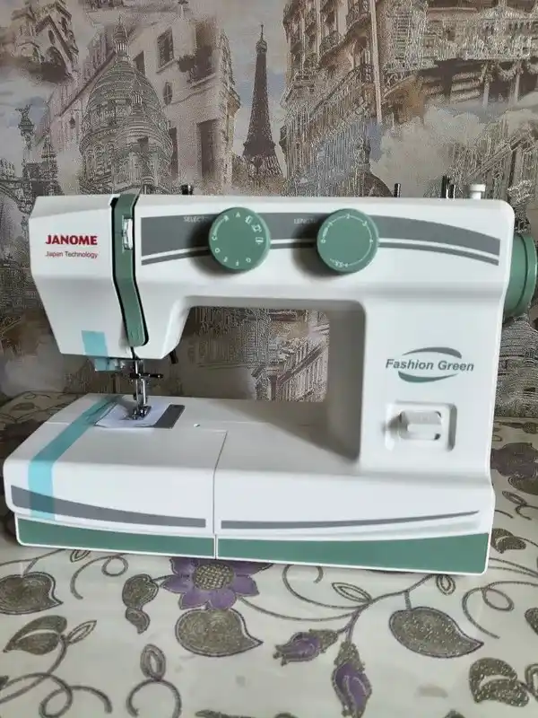 Швейная машина Janome Fashion Green, 15 швейных операций
