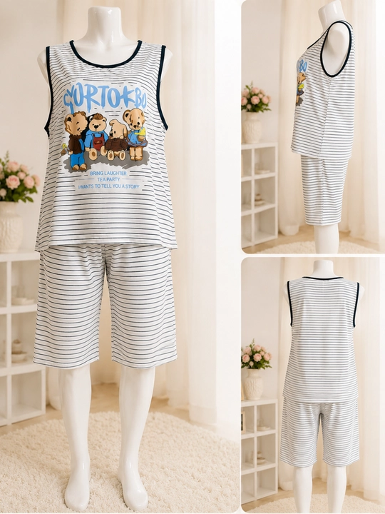 Ayollar uchun mayka shortikli pijama