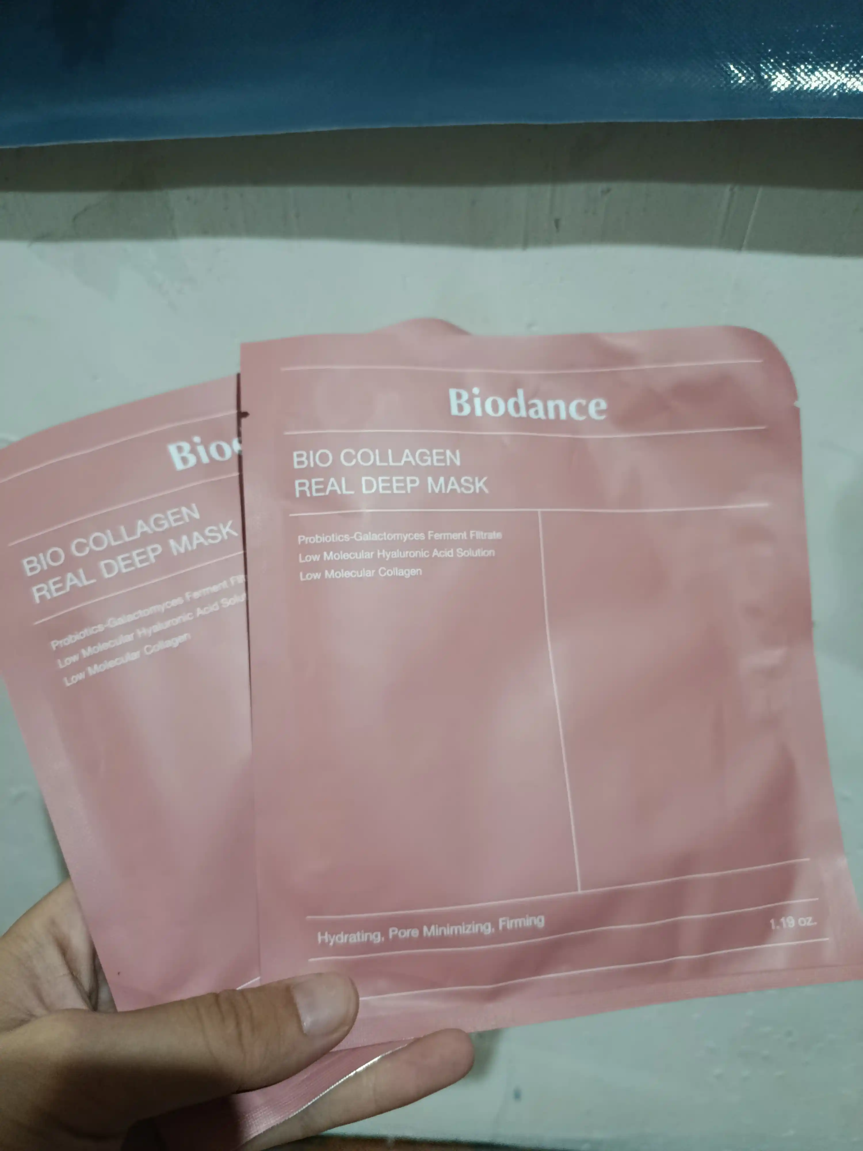 Maska Biodance,yuz uchun niqob,terining elastikligi uchun kollagenli tungi gidrogel niqobi