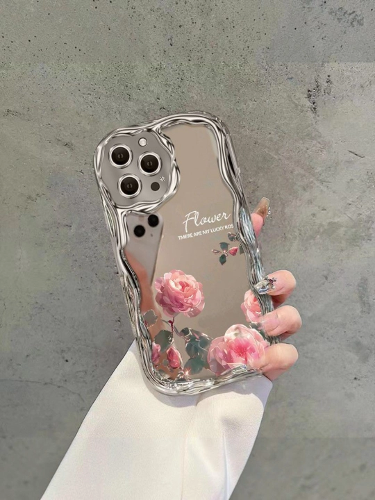 Чехол,для iPhone 15, 16, 17 Pro, Pro Max, красивый чехол с цветами - 