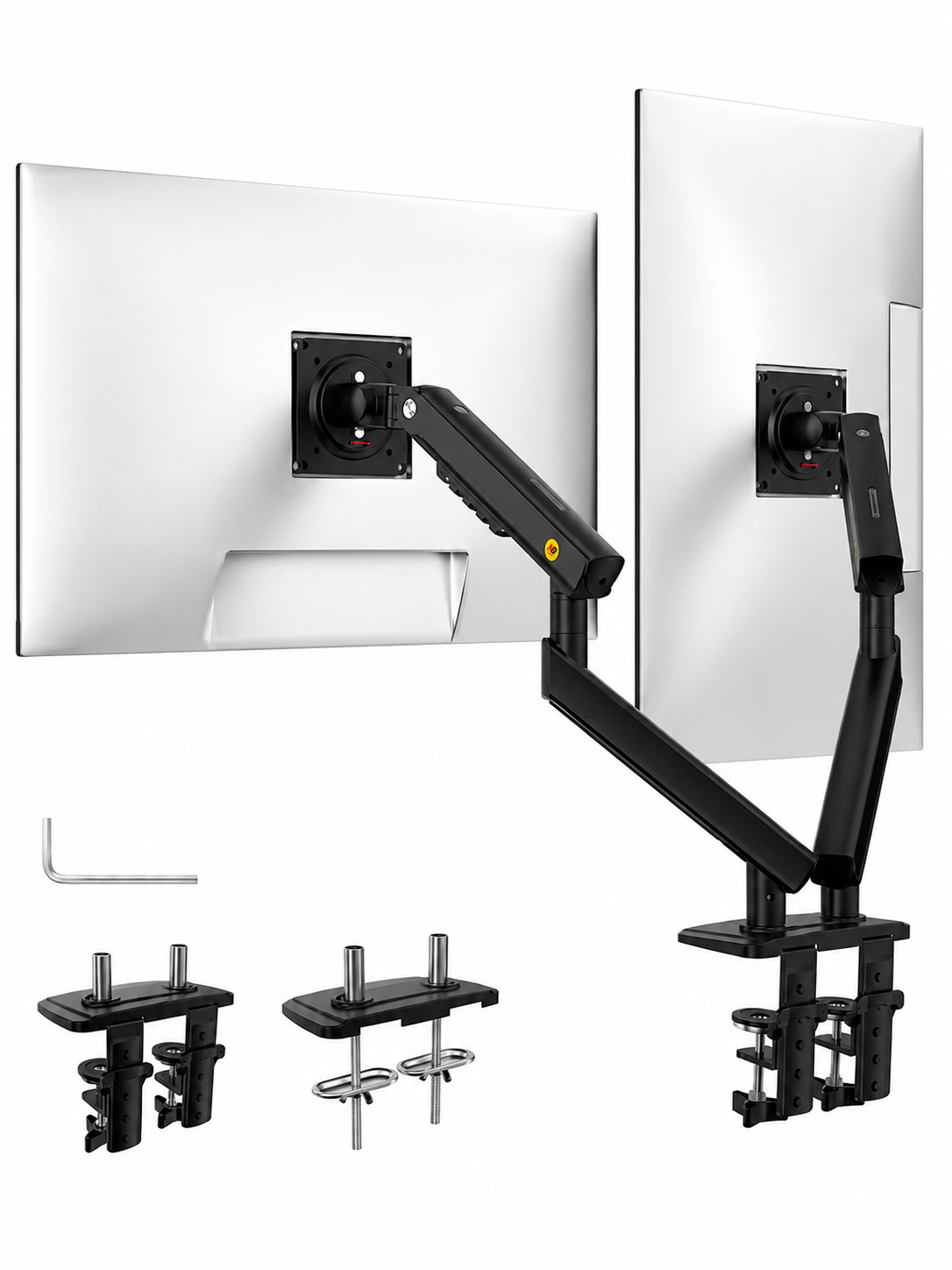 Кронштейн NB A5C для двух мониторов 17–32" настольный газлифт 2–9 кг VESA 75×75 100×100