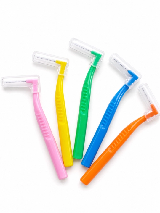 Tishlarni tozalash va breketlar uchun tishlararo yorshiklar,interdental cho‘tkalar, 5 dona