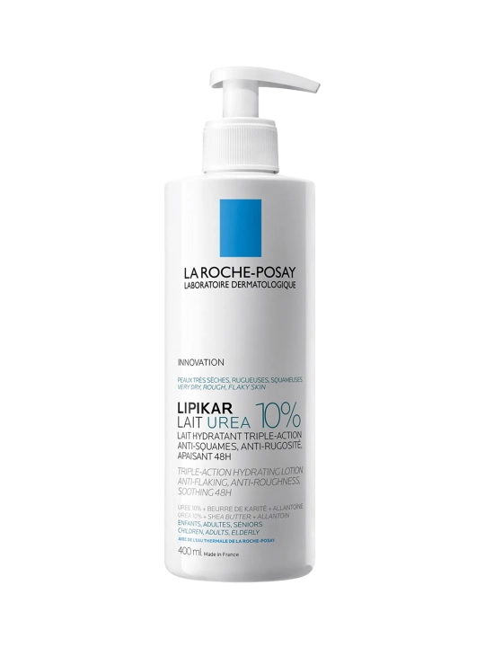 LA ROCHE-POSAY Lipikar Lait Urea 10% Tana uchun namlantiruvchi sut 400 ml