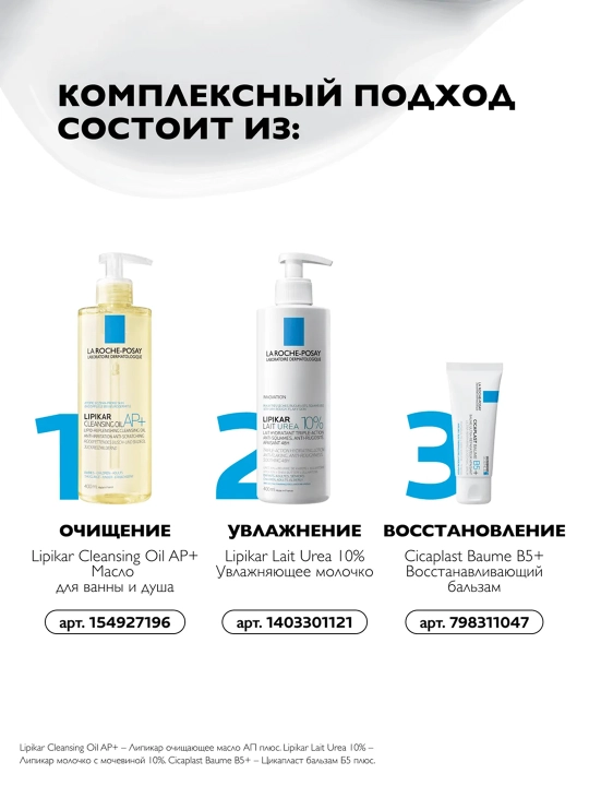 LA ROCHE-POSAY Lipikar Lait Urea 10% Tana uchun namlantiruvchi sut 400 ml
