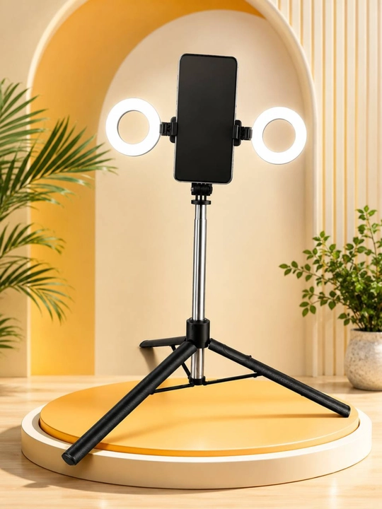 Y17D 170 sm Selfi tayoqcha LED halqali chiroq Bluetooth pultli tripod - 