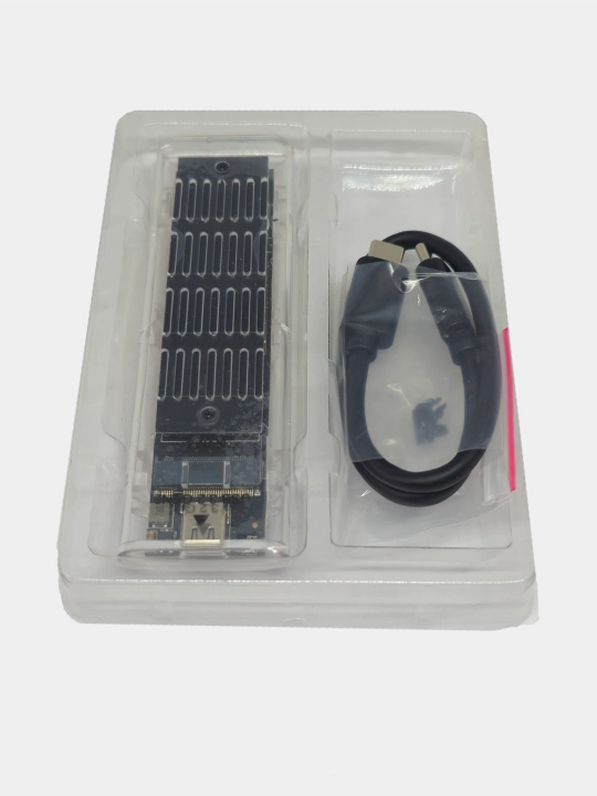 SSD uchun radiator bilan tashqi korpus SSD NVME M.2 USB 3.1 USB-Aga Type-C