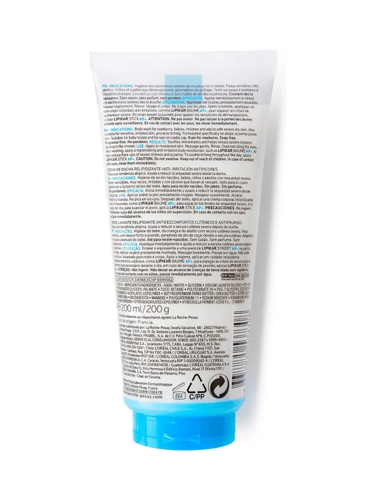 LA ROCHE-POSAY Lipikar Syndet AP+ Очищающий гель 200 мл