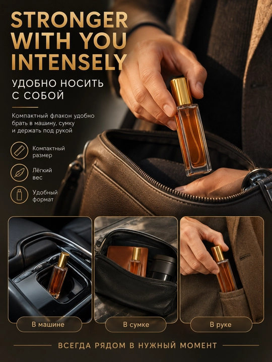 Парфюмерная вода в стиле Emporio Armani Stronger With You Intensely, 5–50 мл