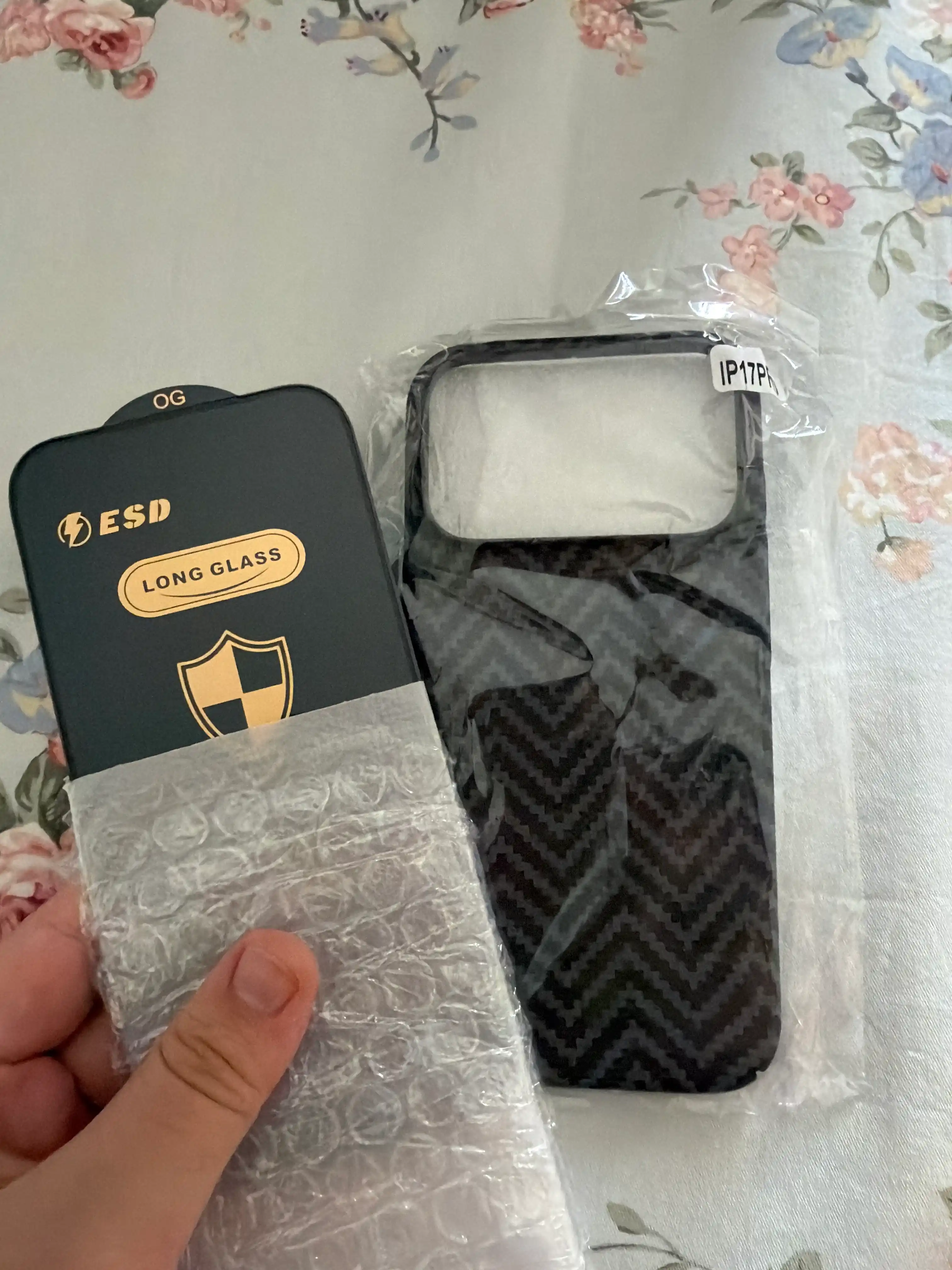 Antistatik toblangan himoya oynasi iPhone 12, 13, 14, 15, 16, 17 Pro, Pro Max