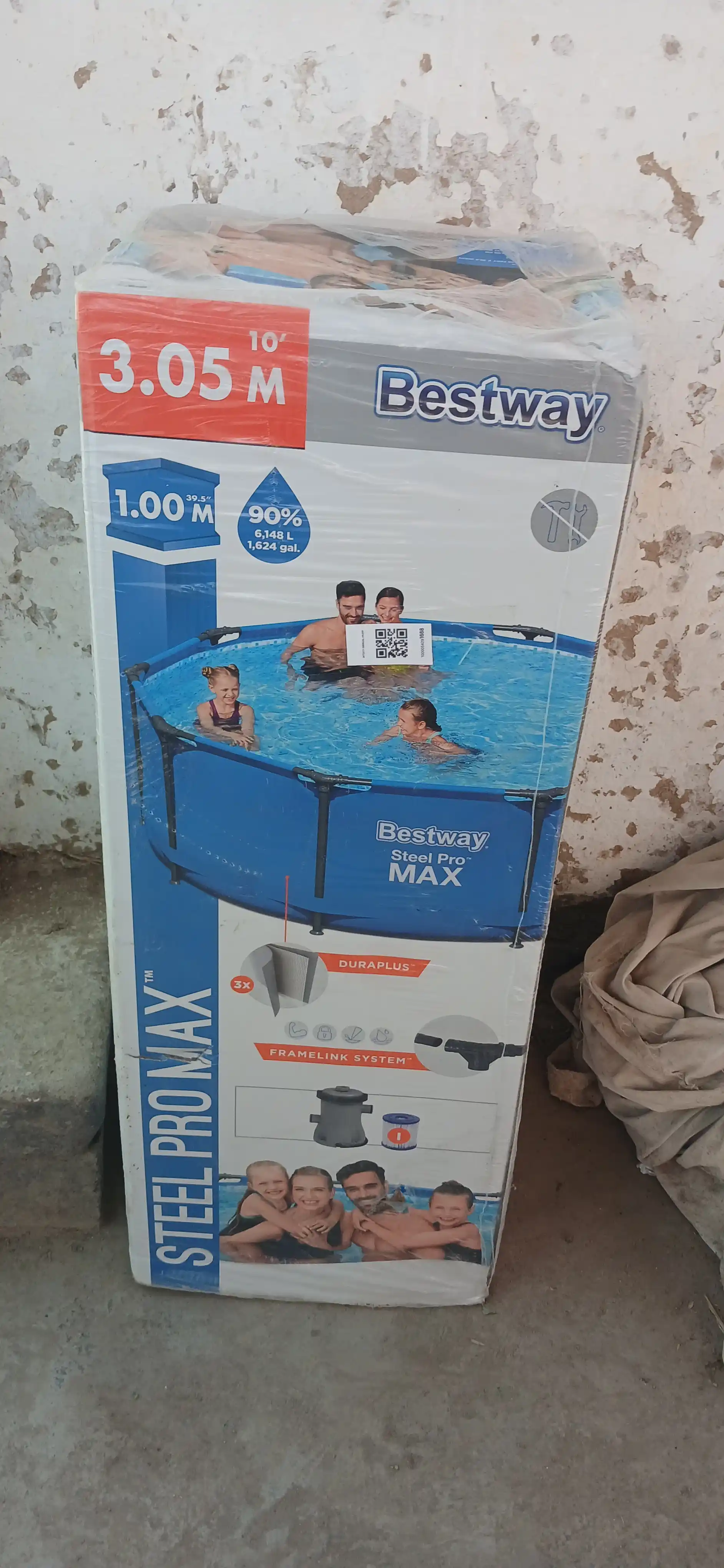 Dumaloq romkali hovuz, Bestway, turli olchamlarda