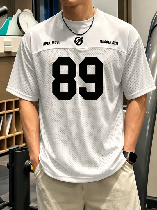 Erkaklar uchun premium futbolka,nafas oluvchi,oversize,sport va kundalik kiyim M-XXL - 