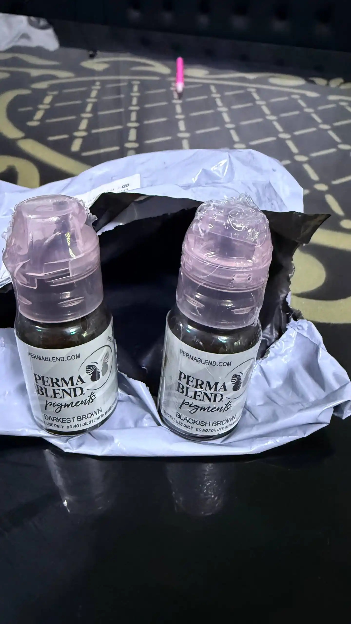 Qoshlar permanent makiyaji uchun pigment Perma Blend, Darkest Brown, 15 ml