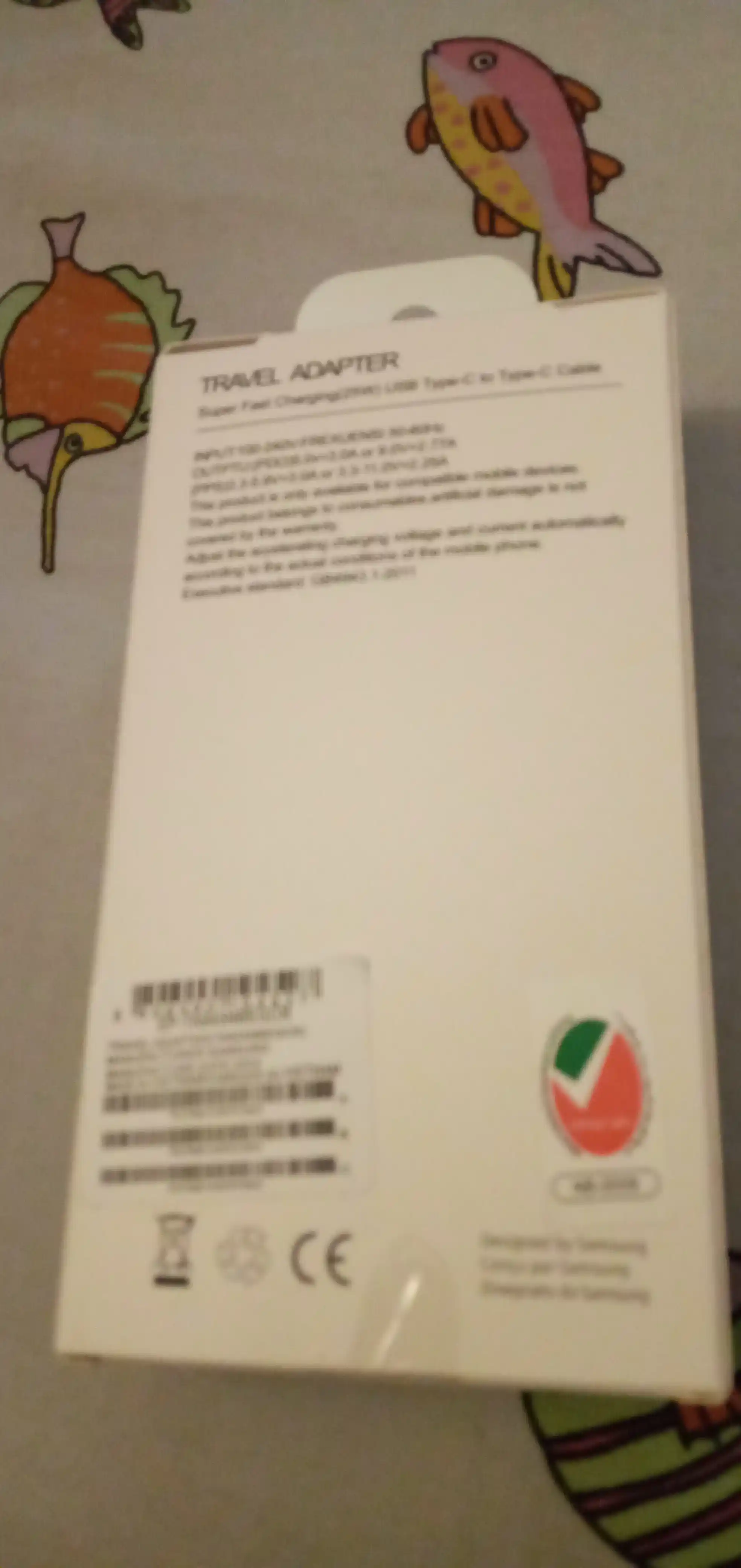 Samsung зарядное устройство 25 W с кабелем Type-C, очень быстрая зарядка