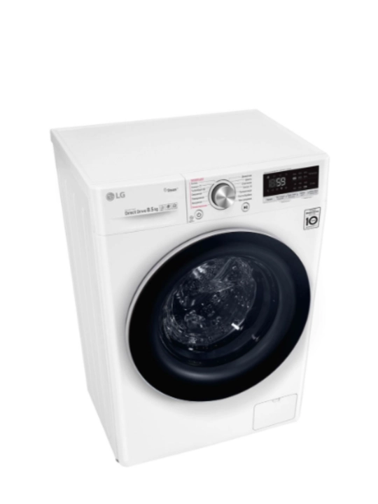 Kir yuvish mashinasi LG 8.5 kg, AI DD, Steam+, TurboWash™, Inverter , 1200 ayl/min