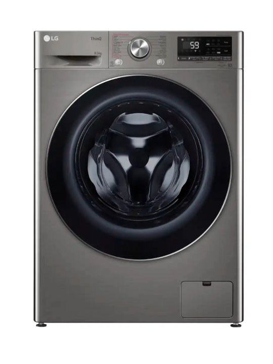 Kir yuvish mashinasi LG 8.5 kg, AI DD, Steam+, TurboWash™, Inverter , 1200 ayl/min