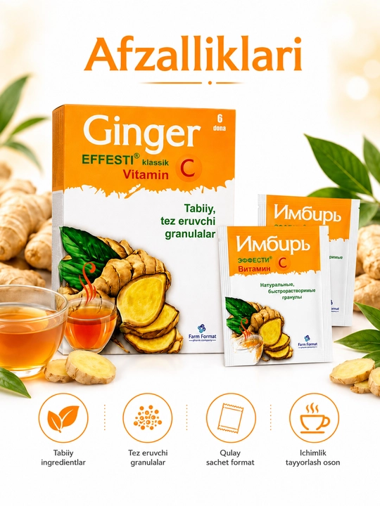 Effesti klassik Ginger vitamin C
