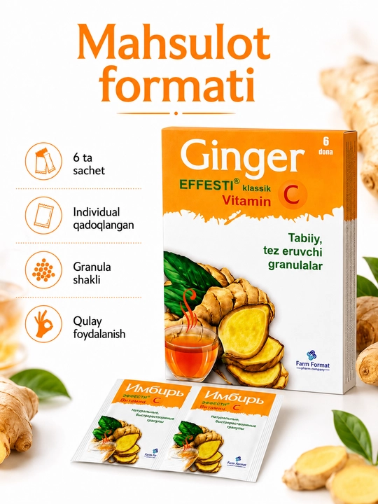 Effesti klassik Ginger vitamin C