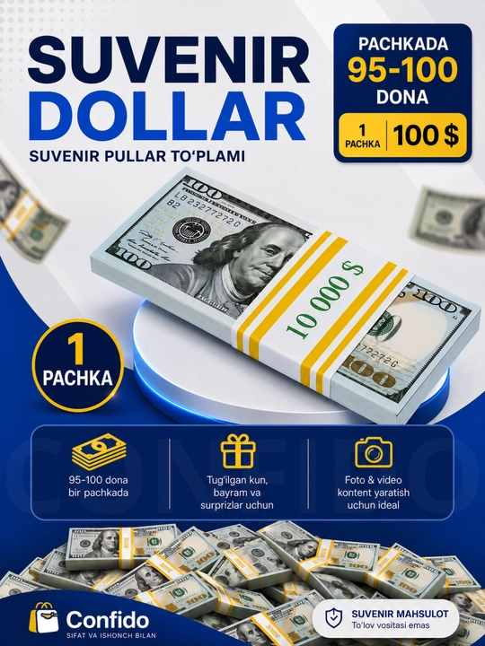 Доллар сувенир, сувенирные деньги для украшения, купюра, 100 USD, 50 USD, 20 USD, 10 USD - 